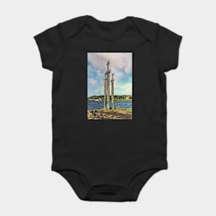 Swords in the Rock Baby Bodysuit